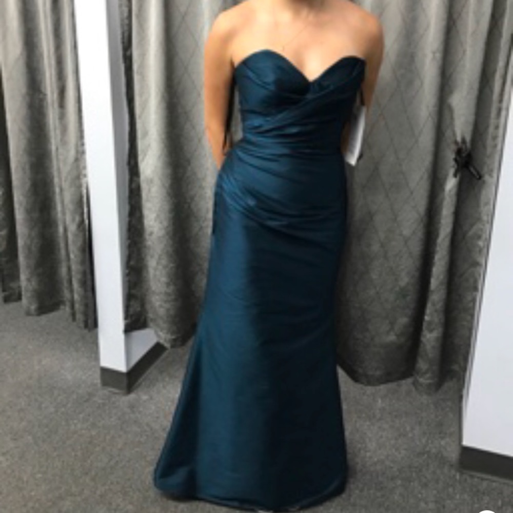 blue evening dress